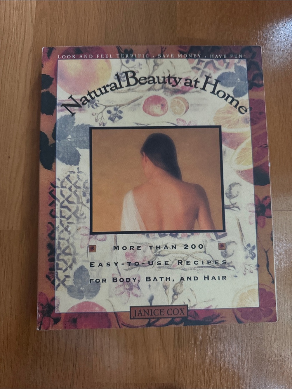 Natural Beauty at Home Book - Soft Peach & Cream Cover